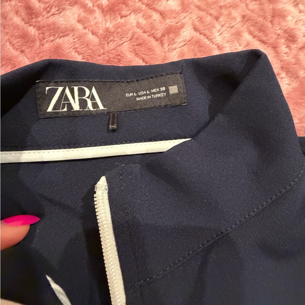 Zara Navy and White Colorblock Tracksuit - Picture 7 of 14